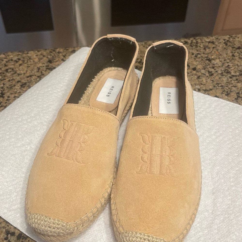 Reiss Tan Espadrilles Slip-On Women's Shoes